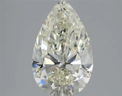 3.02ct K VS2 Rare Carat Ideal Cut Pear Diamond