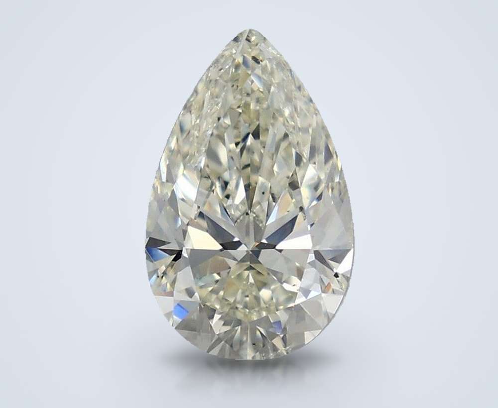3.02ct K VS2 Rare Carat Ideal Cut Pear Diamond
