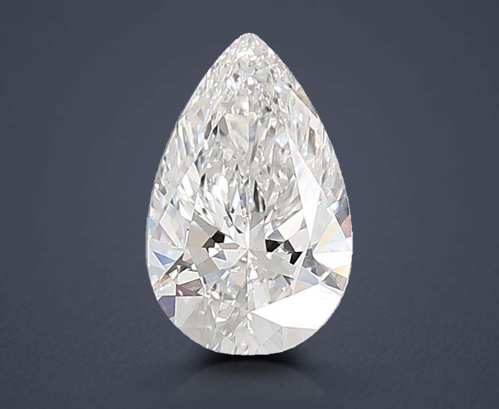 6.05ct E VVS2 Rare Carat Ideal Cut Pear Lab Grown Diamond