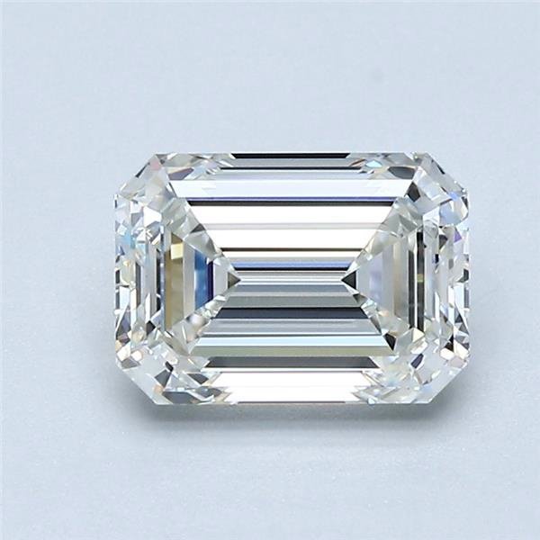 1.42ct H IF Rare Carat Ideal Cut Emerald Diamond