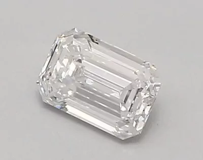 0.85ct D VVS2 Rare Carat Ideal Cut Emerald Lab Grown Diamond