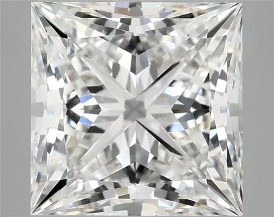 7.09ct E VVS2 Rare Carat Ideal Cut Princess Lab Grown Diamond