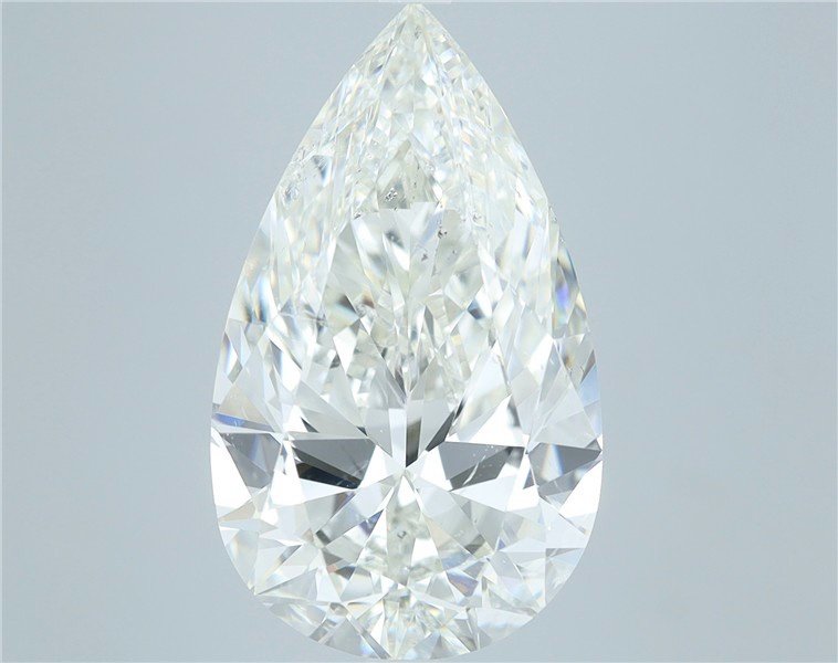 7.01ct J SI2 Excellent Cut Pear Diamond