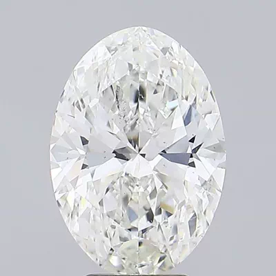 4.07ct I SI2 Rare Carat Ideal Cut Oval Diamond
