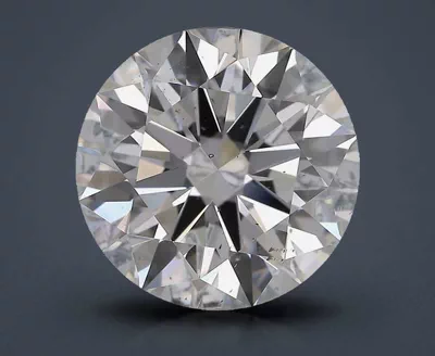 4.01ct E SI2 Rare Carat Ideal Cut Round Diamond