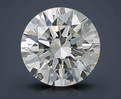 3.24ct K SI2 Rare Carat Ideal Cut Round Diamond