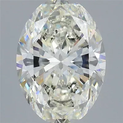 3.03ct K SI2 Rare Carat Ideal Cut Oval Diamond