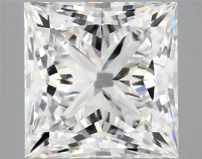 7.56ct E VVS2 Rare Carat Ideal Cut Princess Lab Grown Diamond