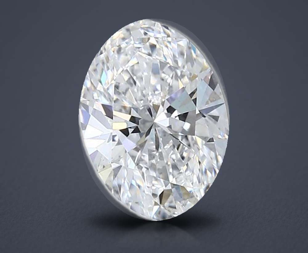 1.51ct D VS1 Rare Carat Ideal Cut Oval Lab Grown Diamond