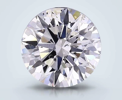 3.41ct G SI1 Rare Carat Ideal Cut Round Lab Grown Diamond