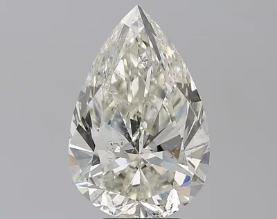 5.01ct J SI2 Rare Carat Ideal Cut Pear Diamond