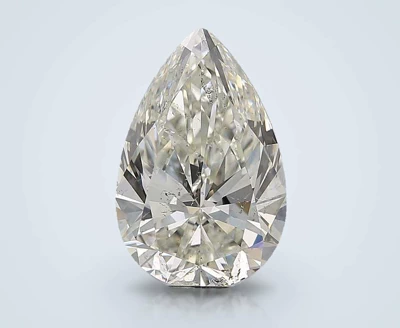 5.01ct J SI2 Rare Carat Ideal Cut Pear Diamond