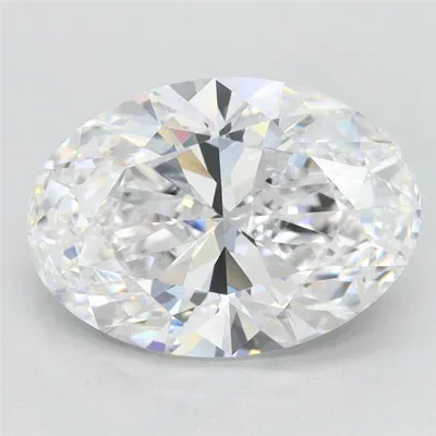 3.02ct D VVS1 Rare Carat Ideal Cut Oval Lab Grown Diamond
