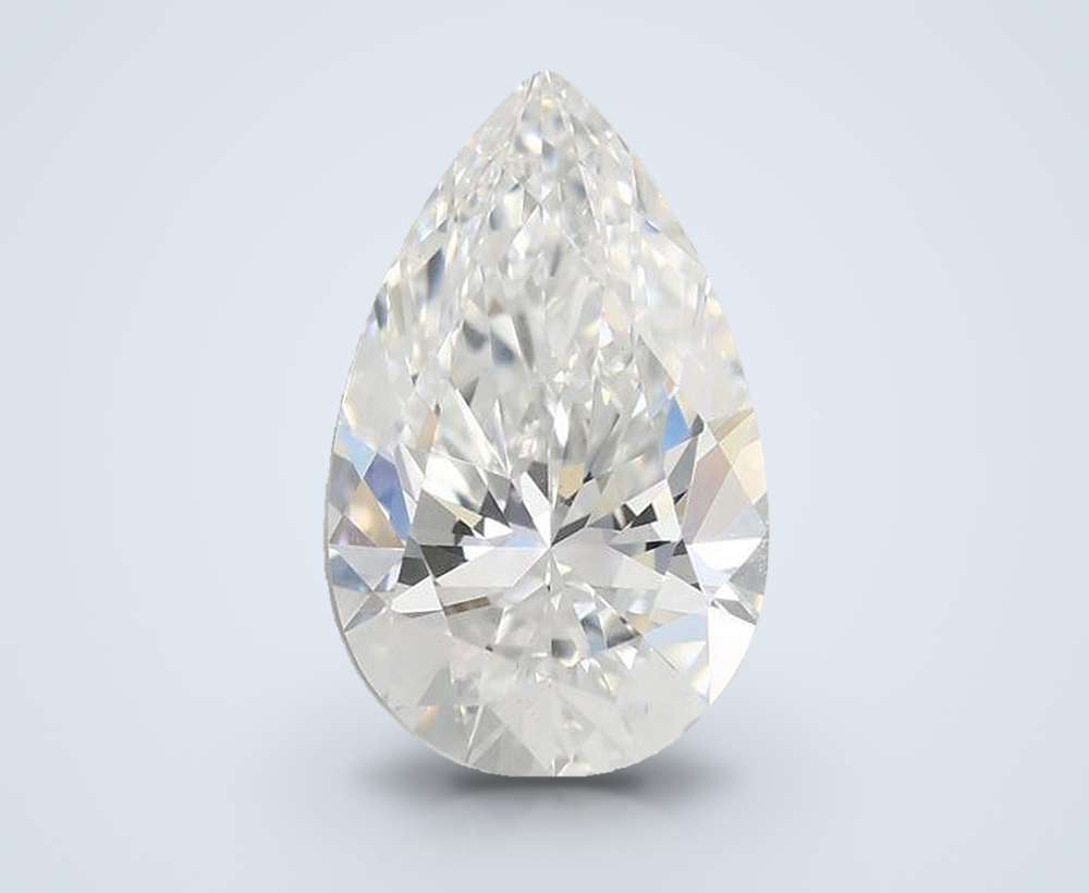 2.10ct E VS1 Rare Carat Ideal Cut Pear Lab Grown Diamond