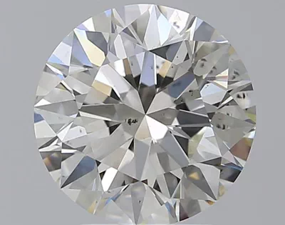 3.51ct J SI1 Rare Carat Ideal Cut Round Diamond