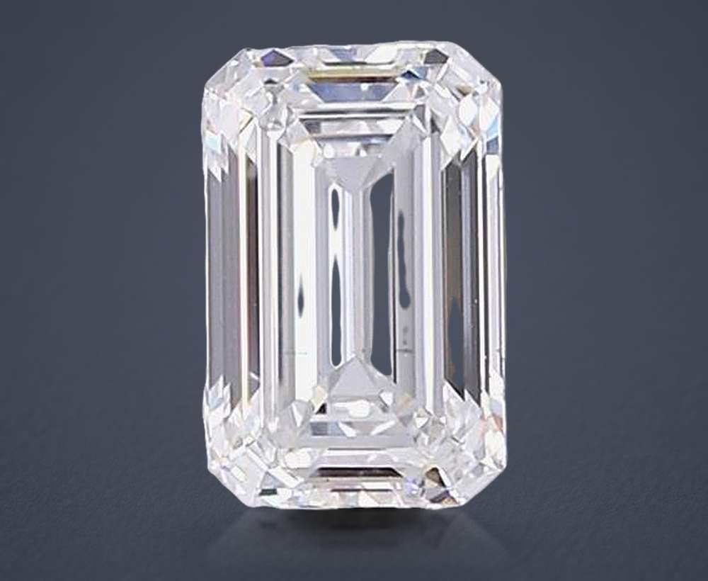 5.05ct E VS2 Rare Carat Ideal Cut Emerald Lab Grown Diamond