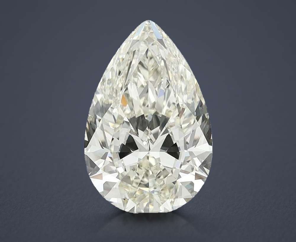 3.65ct J VVS2 Rare Carat Ideal Cut Pear Diamond