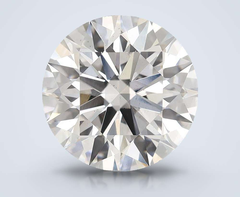 5.04ct F SI1 Rare Carat Ideal Cut Round Lab Grown Diamond