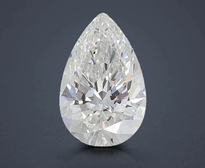 3.02ct E VS2 Rare Carat Ideal Cut Pear Lab Grown Diamond