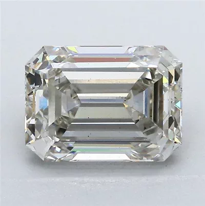 3.04ct I VS1 Rare Carat Ideal Cut Emerald Lab Grown Diamond
