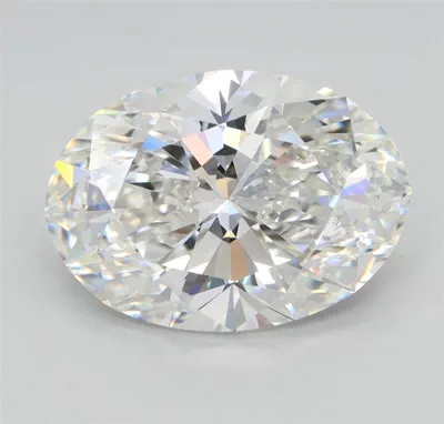5.02ct F VVS2 Rare Carat Ideal Cut Oval Lab Grown Diamond