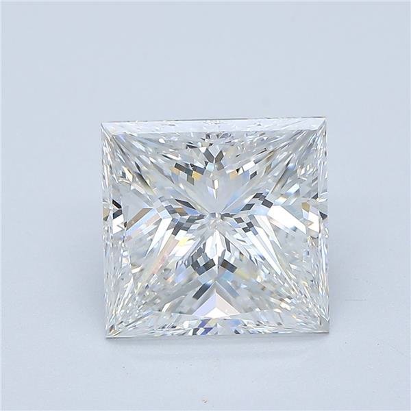3.47ct F SI2 Very Good Cut Princess Diamond