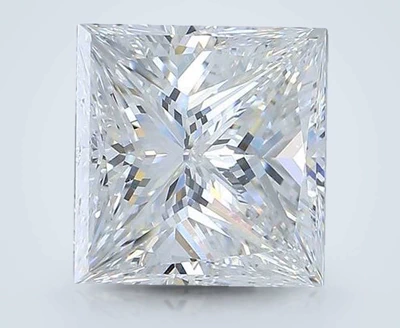 3.47ct F SI2 Very Good Cut Princess Diamond