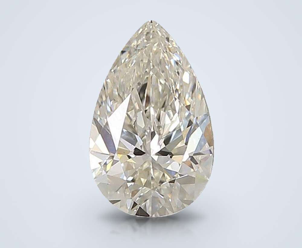 1.43ct F VS1 Rare Carat Ideal Cut Pear Lab Grown Diamond