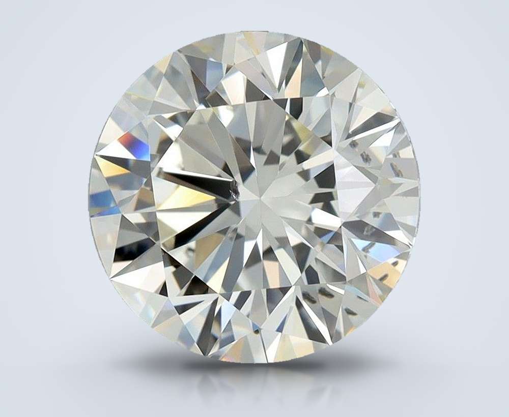 2.11ct K SI2 Rare Carat Ideal Cut Round Diamond