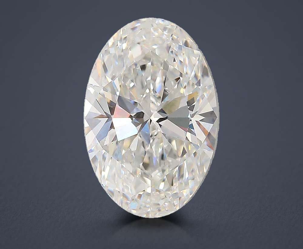 4.09ct E VS1 Rare Carat Ideal Cut Oval Lab Grown Diamond