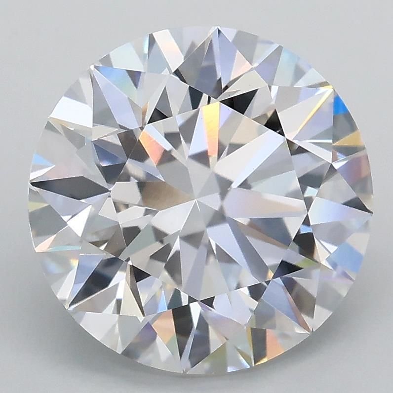 3.08ct D VVS2 Rare Carat Ideal Cut Round Lab Grown Diamond