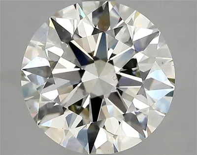 3.01ct K VS2 Rare Carat Ideal Cut Round Diamond
