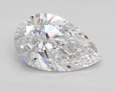 0.77ct D VVS2 Rare Carat Ideal Cut Pear Lab Grown Diamond