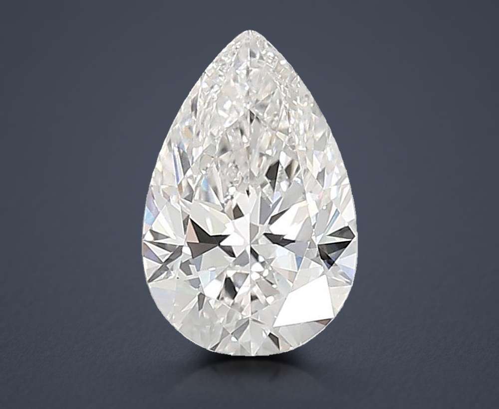 4.50ct F VVS2 Rare Carat Ideal Cut Pear Lab Grown Diamond