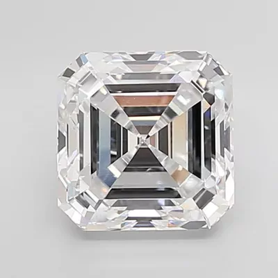 7.01ct D VVS2 Rare Carat Ideal Cut Asscher Lab Grown Diamond