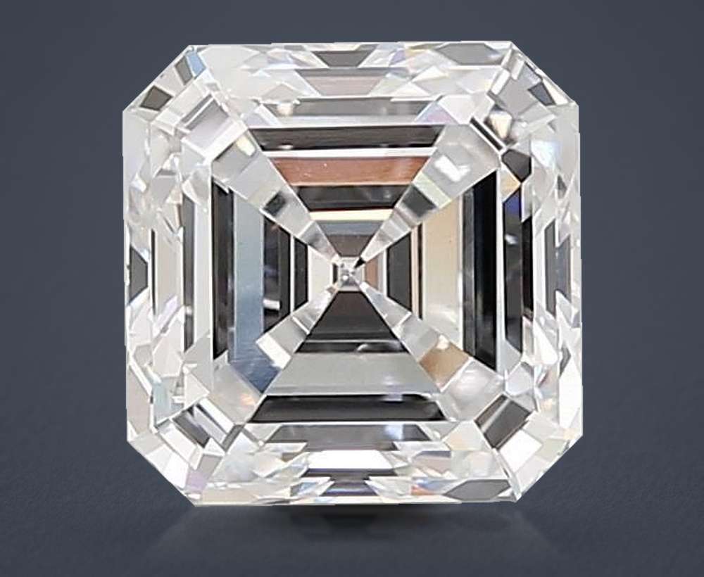 7.01ct D VVS2 Rare Carat Ideal Cut Asscher Lab Grown Diamond