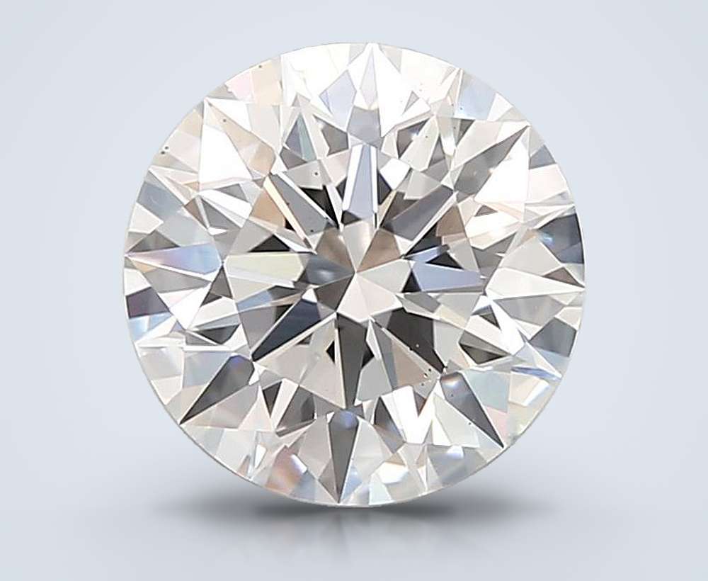 2.56ct E VS2 Rare Carat Ideal Cut Round Lab Grown Diamond