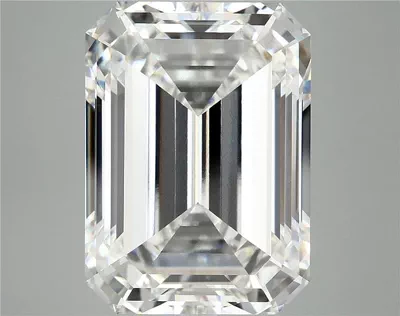 12.43ct F VVS2 Rare Carat Ideal Cut Emerald Lab Grown Diamond