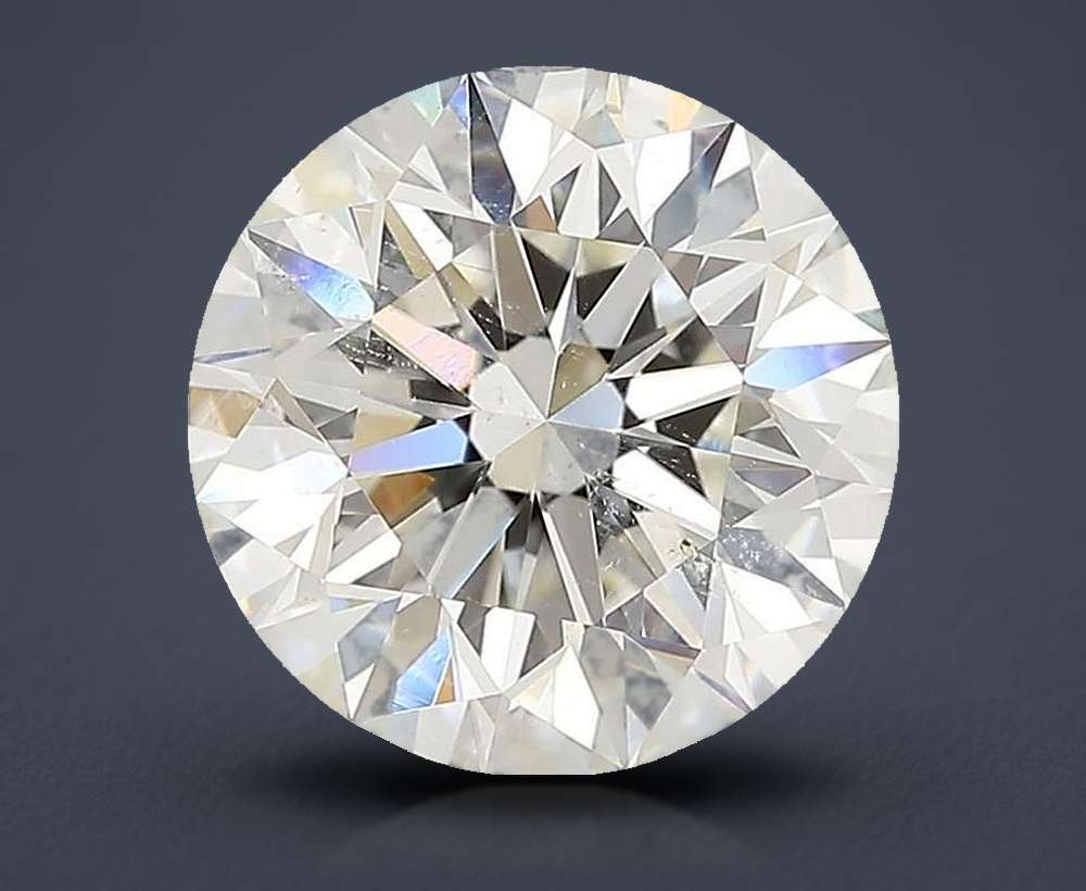 2.70ct I SI2 Rare Carat Ideal Cut Round Diamond
