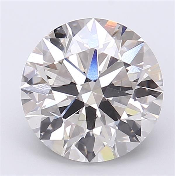 2.76ct H VS2 Rare Carat Ideal Cut Round Lab Grown Diamond