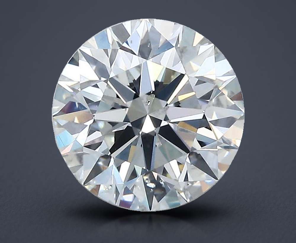 2.27ct F SI1 Rare Carat Ideal Cut Round Diamond