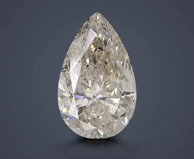5.03ct I SI2 Rare Carat Ideal Cut Pear Diamond