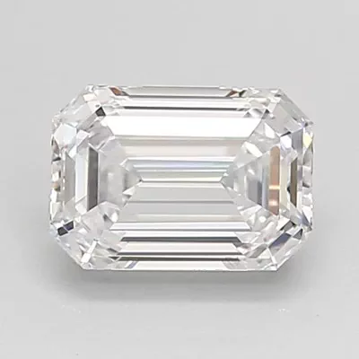 1.04ct D VVS2 Rare Carat Ideal Cut Emerald Lab Grown Diamond