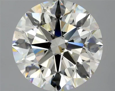 3.81ct K SI1 Rare Carat Ideal Cut Round Diamond