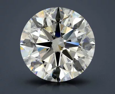 3.81ct K SI1 Rare Carat Ideal Cut Round Diamond