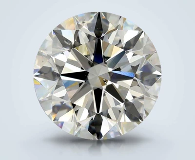 3.81ct K SI1 Rare Carat Ideal Cut Round Diamond