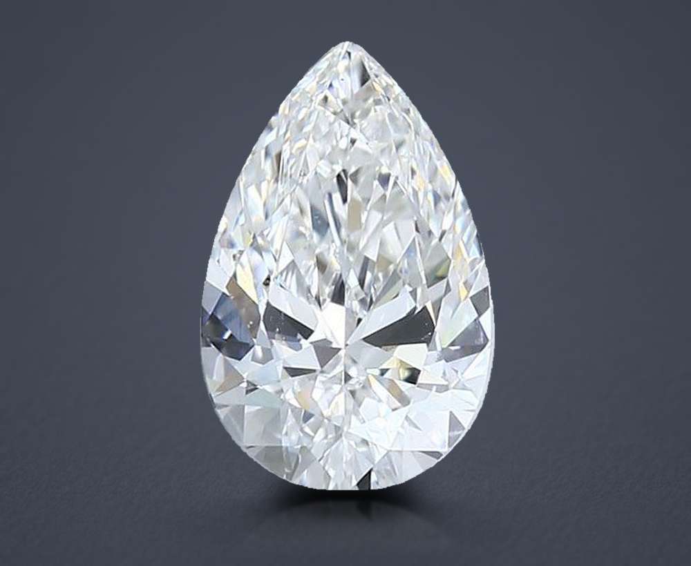 2.01ct G VS2 Rare Carat Ideal Cut Pear Diamond