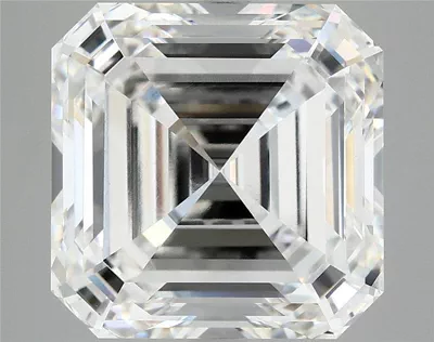 8.18ct F VVS2 Rare Carat Ideal Cut Asscher Lab Grown Diamond