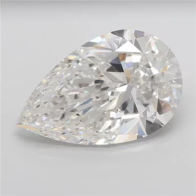 15.09ct F VVS2 Rare Carat Ideal Cut Pear Lab Grown Diamond