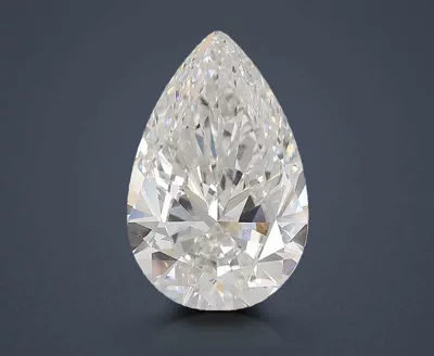 15.09ct F VVS2 Rare Carat Ideal Cut Pear Lab Grown Diamond